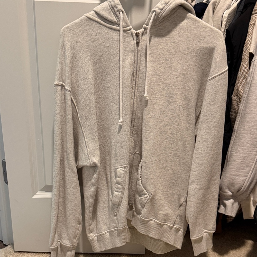 Womens Gray Hoodie Sweater